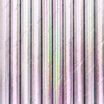 10 pajitas iridiscentes de papel - Iridescent