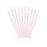10 pajitas rosas pastel con lunares blancos de papel - Gold Bridal Shower