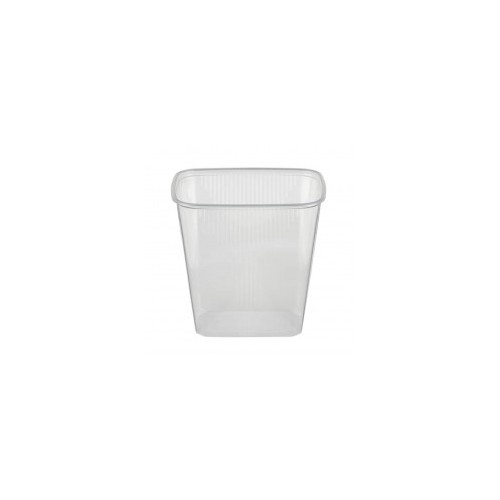 100 Vasos transparentes cuadrados 500 ml 10,1 cm x 8,1 cm x 10,8 cm