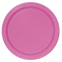 16 platos rosas (23 cm) - Línea Colores Básicos