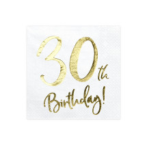 20 servilletas blancas 
