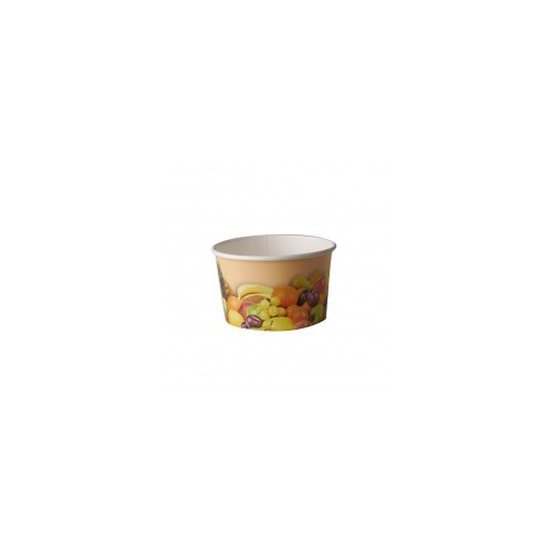 200 Vasos para helado de cart&oacute;n redondo 125 ml di&aacute;metro 8 cm &middot; 4,8 cm dise&ntilde;o Frutas