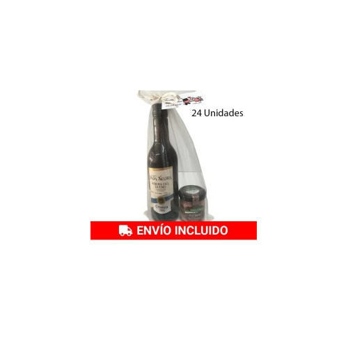 24 Vino Pata Negra Ribera del Duero con un tarrito de pat&eacute;