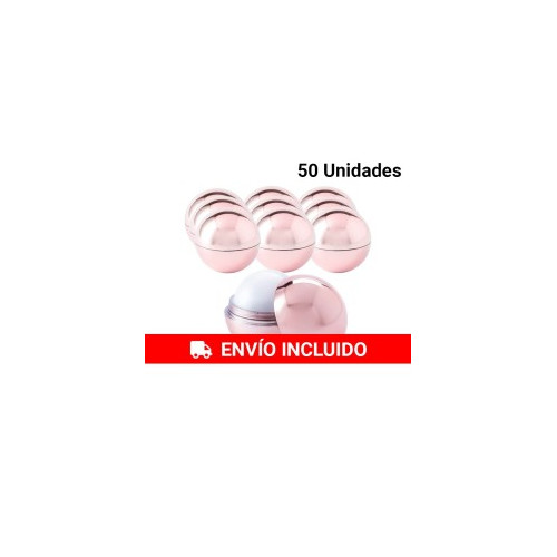 50 B&aacute;lsamo Labial Redondo Rosado