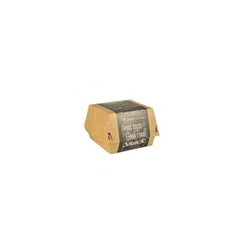 50 Envases grandes para hamburguesas de cart&oacute;n de fibra fresca 7 cm x 11 cm x 11,5 cm
