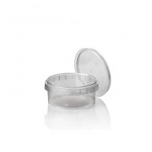 50 Envases transparente con cierre herm&eacute;tico de seguridad 300 ml &Oslash; 11,8 cm &middot; 5,1 cm