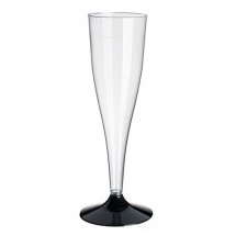 6 copas de cava de pl&aacute;stico, 0,1 l di&aacute;metro 5 cm &middot; 17,5 cm transparente