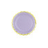 6 platos morados pastel de papel (18 cm) - Yummy