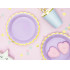 6 platos morados pastel de papel (18 cm) - Yummy