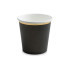 6 vasos negros con borde dorado de papel - New Year&rsquo;s Eve Collection