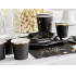 6 vasos negros con borde dorado de papel - New Year&rsquo;s Eve Collection