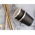 6 vasos negros con borde dorado de papel - New Year&rsquo;s Eve Collection