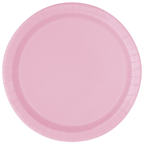 8 platos peque&ntilde;os rosa claro (18 cm) - L&iacute;nea Colores B&aacute;sicos