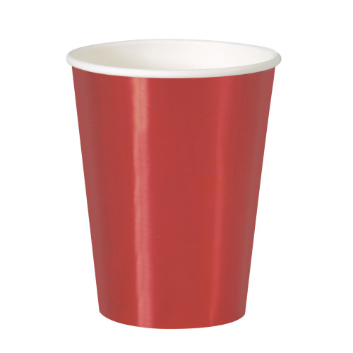 8 vasos rojos - Solid Colour Tableware