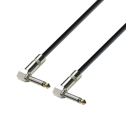 ADAM HALL K3IRR0030 CABLE INSTRUMENTO JACKS ACODADOS MONO 6.3 MM 30CM