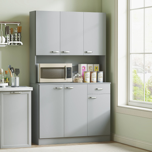 Alacena Dalia Homcom 6 puertas con caj&oacute;n 180x101x39 cm