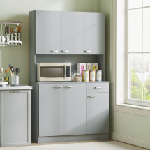 Alacena Dalia Homcom 6 puertas con cajón 180x101x39 cm