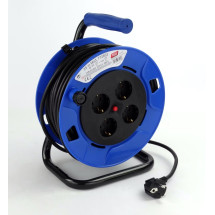 Alargador, extensible, enrollacables 25M. 3X1'5