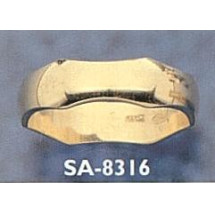 Alianza oro amarillo 18 kilates SA-8316 anillo de boda