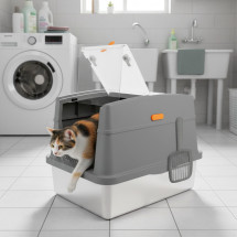 All For Paws Go Fresh Caja Arena Tapa Acero Inoxidable Gris ...