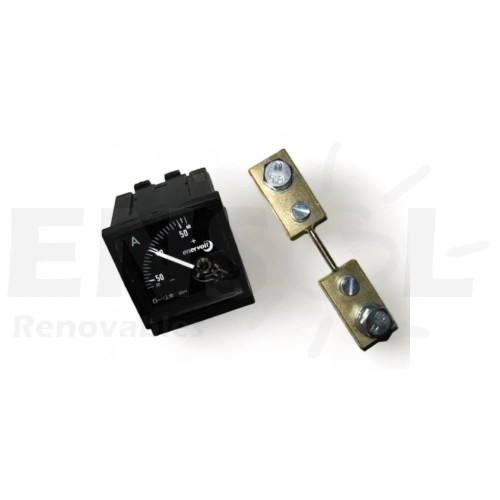 Amper&iacute;metro Anal&oacute;gico DC -40..0..+40A