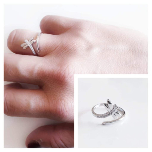 Anillo lib&eacute;lula de plata de ley