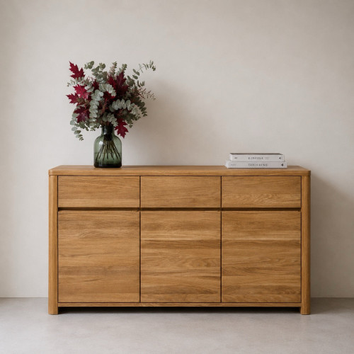 Aparador C&oacute;moda de madera maciza de roble Elsa 3 | NordicStory