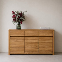 Aparador Cómoda de madera maciza de roble Elsa 3 | NordicSto...