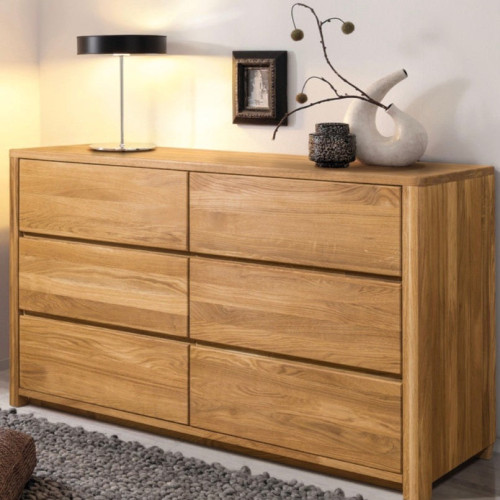 Aparador C&oacute;moda de madera maciza de roble Elsa 6 | NordicStory