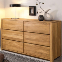 Aparador Cómoda de madera maciza de roble Elsa 6 | NordicSto...