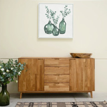 Aparador Cómoda de madera maciza roble Escandi 3 | NordicSto...