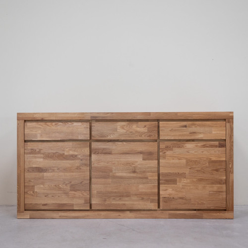 Aparador C&oacute;moda de madera maciza de roble Utah, 175 x 45 x 86 cm. | NordicStory