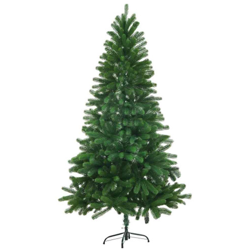 &Aacute;rbol de Navidad realista + base cruzada verde 240 cm