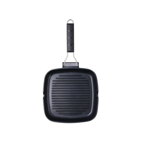 Asador Ebano Quid con asa plegable aluminio fundido 24 cm