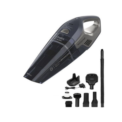 Aspirador de mano Cecotec Conga Rockstar 25,2V Animal Hand con dep&oacute;sito 500 ml negro