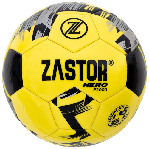 Bal&oacute;n F&uacute;tbol Zastor Hero 5F2000 Amarillo/Negro T-5