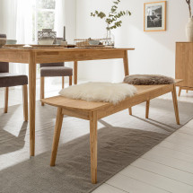 Banco de madera maciza de roble Escandi | NordicStory
