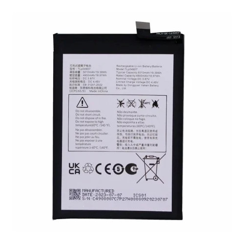 Bateria Para TCL 40 NXTPAPER 4G 50 SE 50 PRO NXTPAPER 50 5G TLP049DA / TLP049D9 5010 mAh