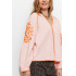 Blusa bordada gasa de algod&oacute;n