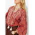 Blusa bordada punto de cruz