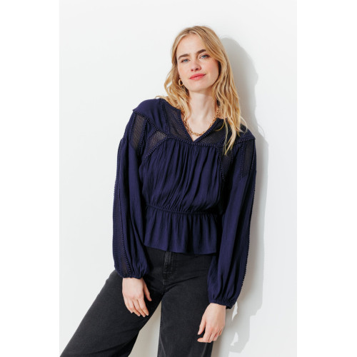Blusa retro lisa