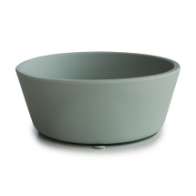 Bol con ventosa Mushie solid cambridge blue
