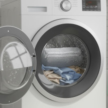 Bolsa para lavar zapatos con cremallera gris