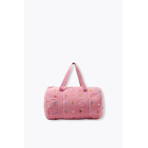 Bolso bowling bordado flores