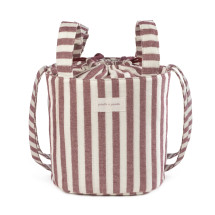Bolso bucket Cherry rayas