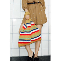 Bolso rayas crochet