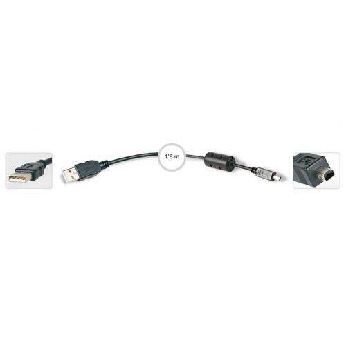 Cable USB A a mini USB B 4 pines 1.8m