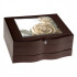 Caja joyero madera y plata bilaminada rosas  GA2031