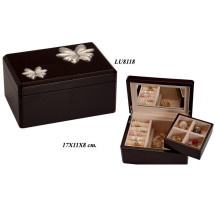 Caja joyero relojero madera y metal bilaminada LU8118 Caja joyero relojero madera y metal bilaminada LU8118