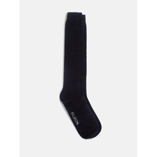 Calcetin negro tailoring silbon